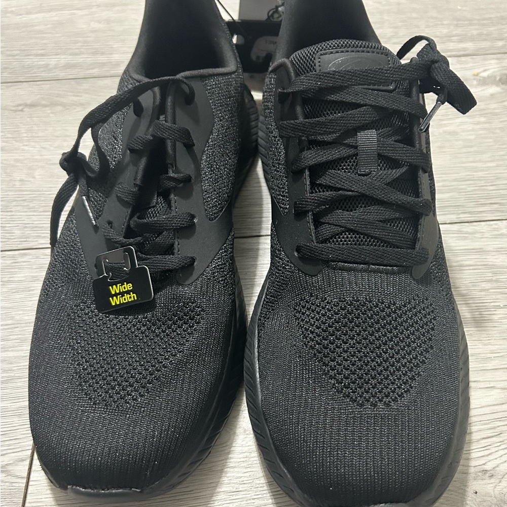 Athletic Works Black Wide Width Men's Running Shoes